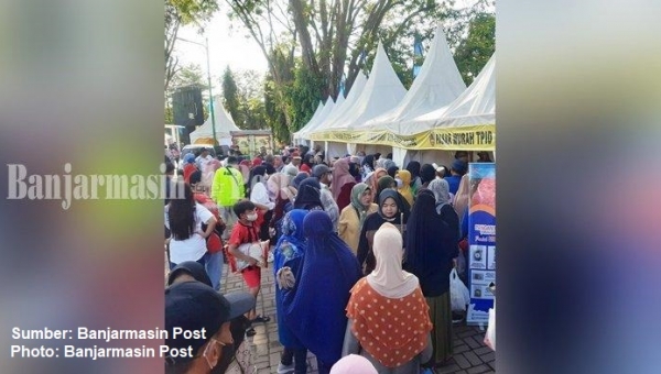 Pasar murah di taman kamboja Banjarmasin